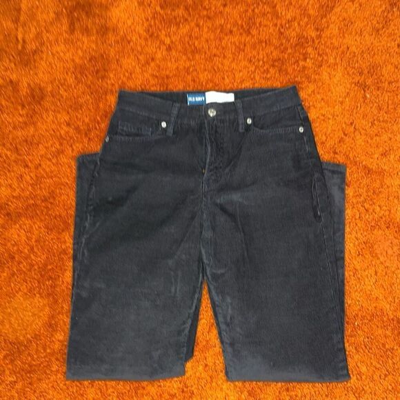 Old Navy O.G  straight jeans Black corduroy size 2 - Picture 3 of 5
